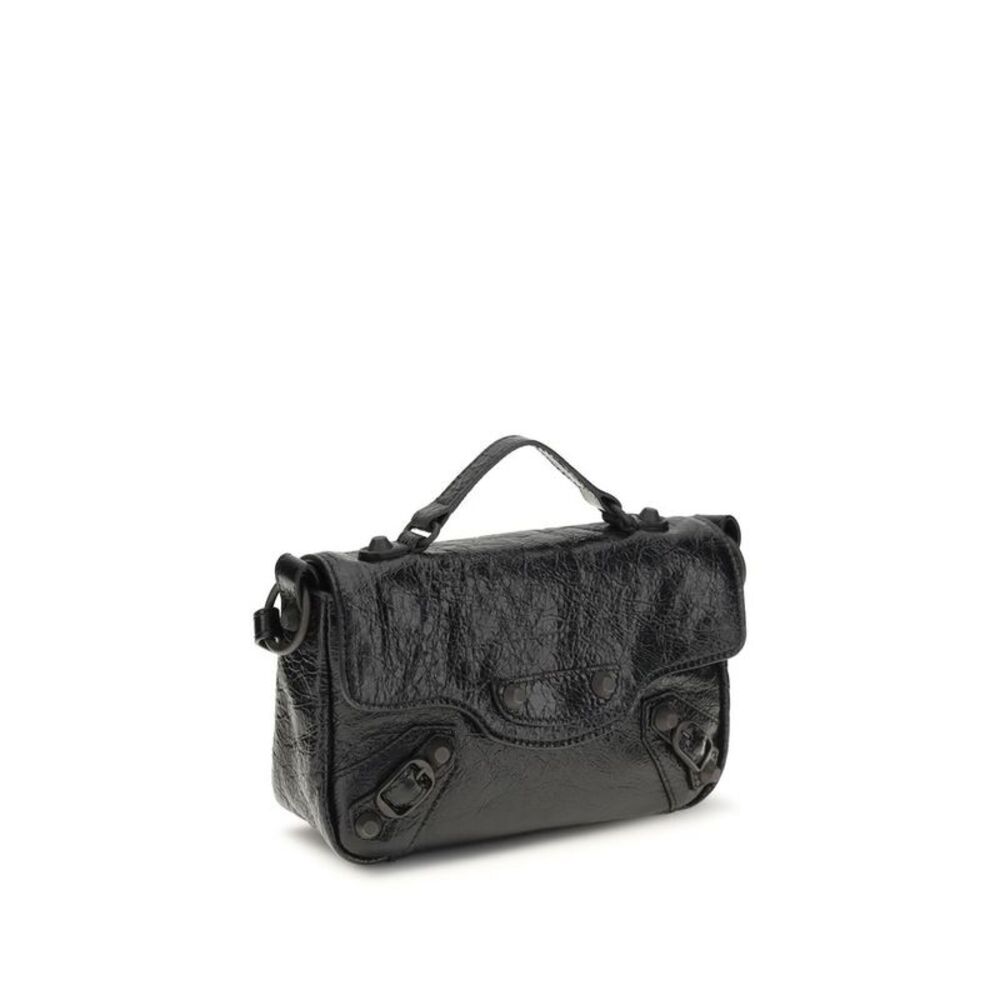 Balenciaga Black Lamb Ovis Aries Aries Shoulder Women's Bag - Picture 2 of 4